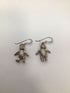 Vintage SET Articulated Teddy Bear Pendant and Earrings